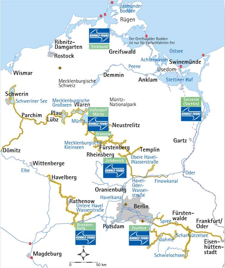 Vaargebieden Noord-Duitsland